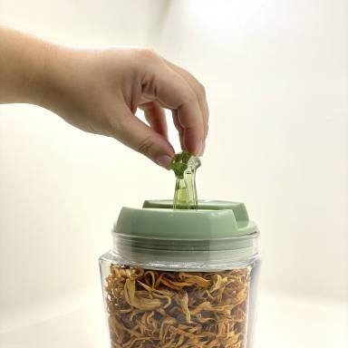 Envase de plástico reciclable con aprobado por la FDA libre bloqueable de la tapa BPA