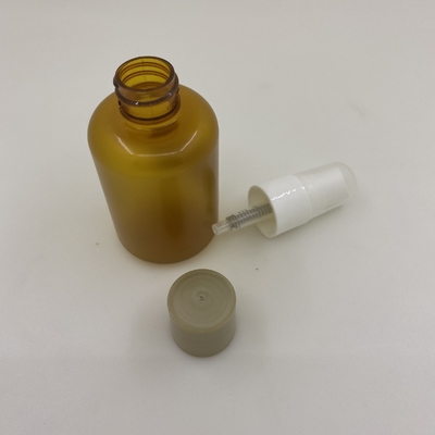 Botella cosmética de la bomba del espray del OEM, botella plástica transparente 100ml 150ml