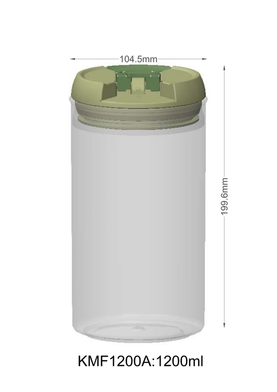 Silicón COMO/categoría alimenticia plástica de la botella del ANIMAL DOMÉSTICO del color del ODM del ABS 1200ml